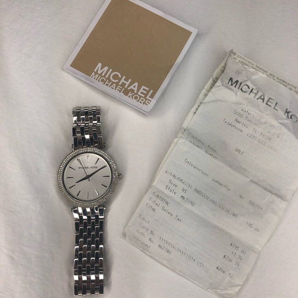 Michael Kors MK3190 Silver Watch - Picture 2 of 3